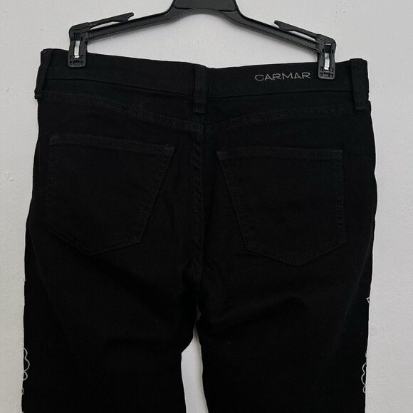 LF Carmar Skinny Jeans Embroidered Floral Western Boho Style Size 26 NWOT - Picture 12 of 16